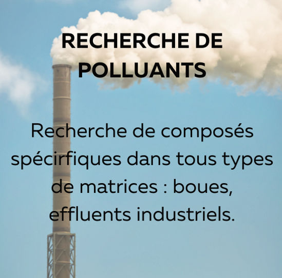 Recherche de polluant dans des cordons